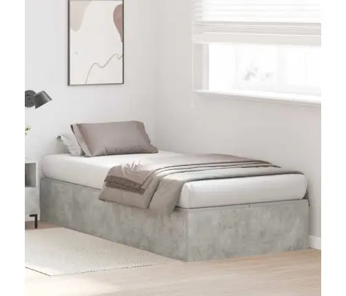 Gultas Rāmis Ar Uzglabāšanu Pelēkā Krāsā 100 X 200 Cm Vidaxl