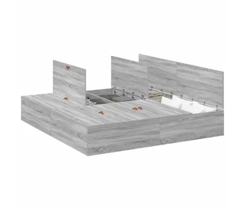 Voodi Hoiukohaga Raam Hall Sonoma 200 X 200 Cm Tehispuit