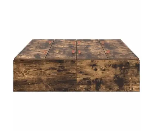 Uzglabāšanas Gultas Rāmis Dūmakainā Ozola Krāsā 120X200 Cm Vidaxl