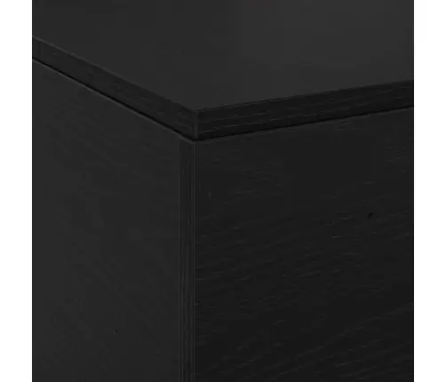 Lova Su Daiktų Laikymo Vieta Juodas Ąžuolas 140 X 200 Cm