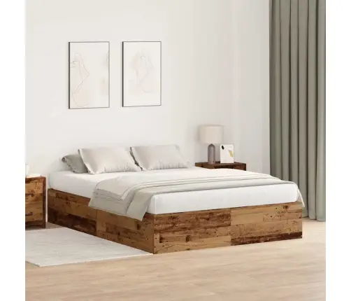 Voodi Hoiukohaga Raam Vana Puit 140 X 200 Cm Tehispuit