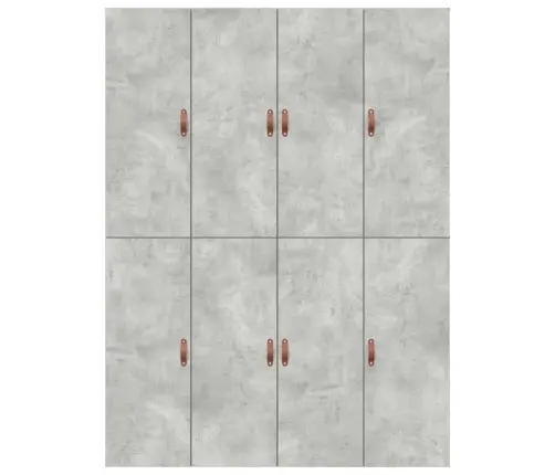 Gultas Rāmja Ar Uzglabāšanu Betona Pelēkā Krāsā 150X200 Cm Vidaxl