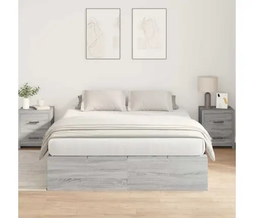 Voodi Hoiukohaga Raam Hall Sonoma 150 X 200 Cm Tehispuit