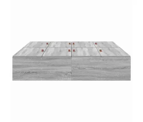 Voodi Hoiukohaga Raam Hall Sonoma 150 X 200 Cm Tehispuit