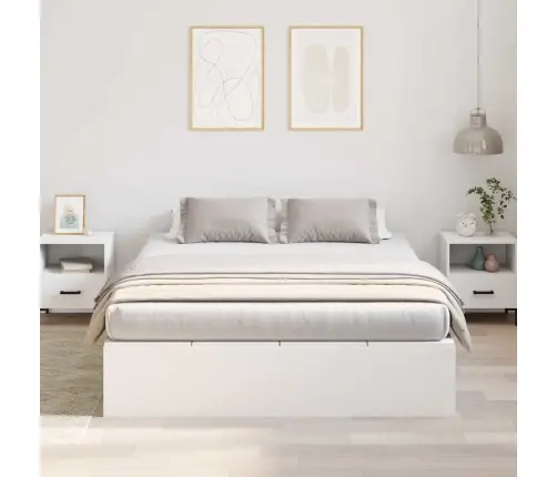 Lova Su Daiktų Laikymo Vieta Su Saugykla Balta 160 X 200 Cm