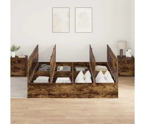 Lovos Rėmas Dūminio Ąžuolo 180 X 200 Cm Apdirbta Mediena