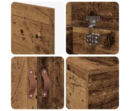 Uzglabāšanas Gultas Rāmis No Veca Koka (90X190 Cm) No Inženierijas Koka Vidaxl