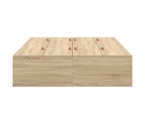 Voodi Hoiukohaga Raam Sonoma Tamm 120 X 190 Cm Tehispuit