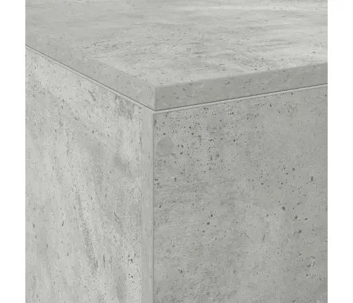 Gultas Rāmis Ar Uzglabāšanu Pelēkā Betona Krāsā 120X190 Cm Vidaxl