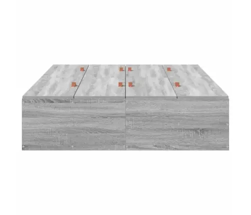 Lova Su Daiktų Laikymo Vieta Pilkas Sonoma 120 X 190 Cm