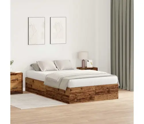 Uzglabāšanas Gulta Vecā Koka 120 X 190 Cm Vidaxl