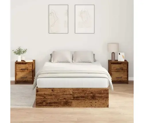 Uzglabāšanas Gulta Vecā Koka 120 X 190 Cm Vidaxl