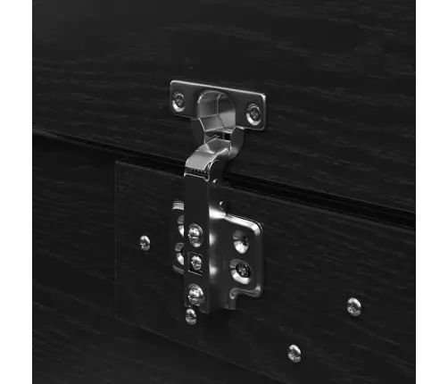 Lova Su Daiktų Laikymo Vieta Juodas Ąžuolas 135 X 190 Cm