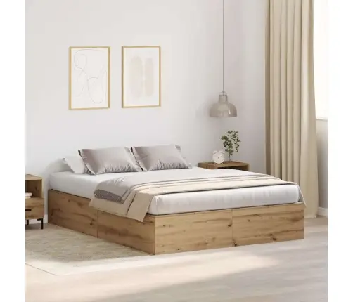 Lova Su Daiktų Laikymo Vieta Amatininkų Ąžuolas 135 X 190 Cm