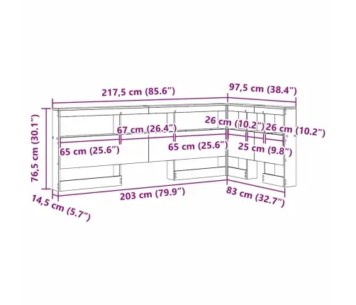 Uzglabāšanas Galvas Balsts Melns Ozols 80 Cm Inženierijas Koks Vidaxl