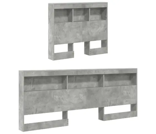 Saugojimo Galvos Atlošas Betono Pilka 80 Cm Apdirbta Mediena