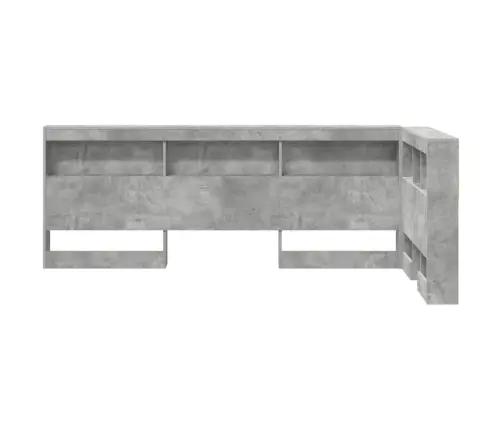 Saugojimo Galvos Atlošas Betono Pilka 80 Cm Apdirbta Mediena