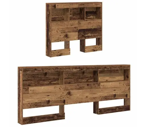 Hoiustamispeatoe Riiuliga Peaga Vana Puit 80 Cm Tehispuit