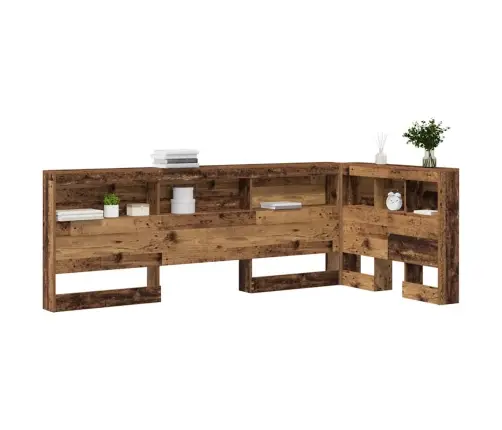 Hoiustamispeatoe Riiuliga Peaga Vana Puit 80 Cm Tehispuit