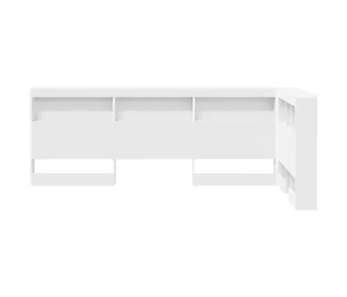 Hoiustamispeatoe Riiuliga Peaga Valge 90 Cm Tehispuit