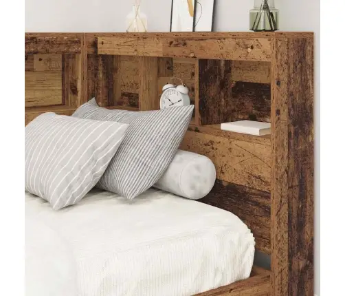 Uzglabāšanas Galvas Balsts Vecs Koks 100 Cm Inženierijas Koks Vidaxl