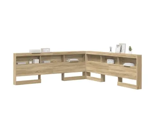 Hoiustamispeatoe Riiuliga Peaga Sonoma Tamm 200 Cm Tehispuit