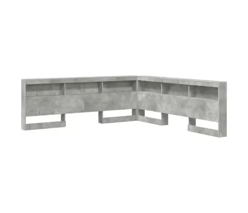 Saugojimo Galvos Atlošas Betono Pilka 200 Cm Apdirbta Mediena Saugojimo Galvos Atlošas Betono Pilka 200 Cm Apdirbta Mediena