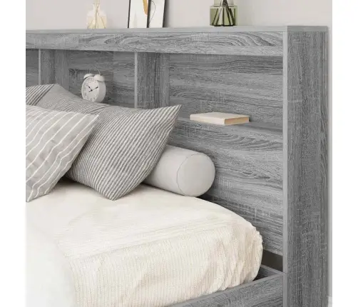 Saugojimo Galvos Atlošas Su Lentyna Pilka Sonoma Ąžuolo 200 Cm