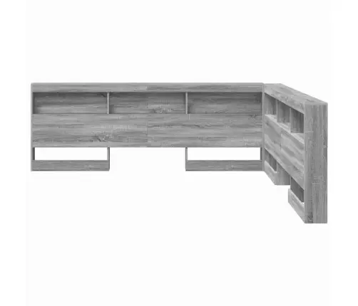 Saugojimo Galvos Atlošas Su Lentyna Pilka Sonoma Ąžuolo 200 Cm