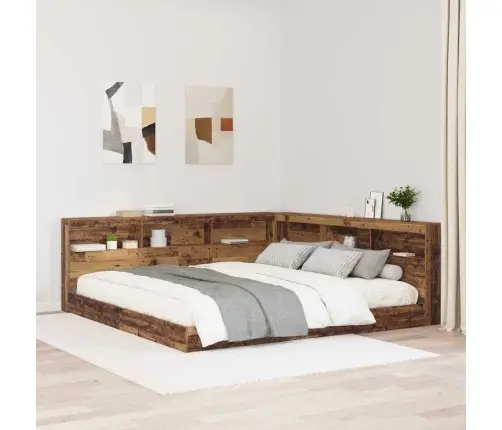 Uzglabāšanas Galvas Balsts Vecs Koks 200 Cm Inženierijas Koks Vidaxl