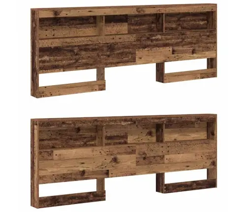 Uzglabāšanas Galvas Balsts Vecs Koks 200 Cm Inženierijas Koks Vidaxl