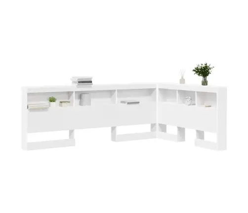 Hoiustamispeatoe Riiuliga Peaga Valge 120 Cm Tehispuit