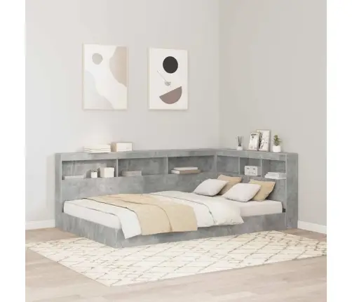 Saugojimo Galvos Atlošas Betono Pilka 120 Cm Apdirbta Mediena