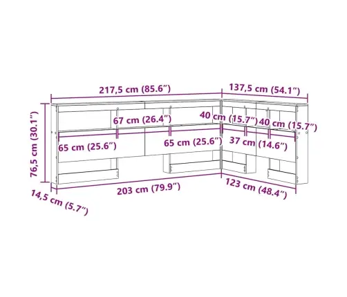Saugojimo Galvos Atlošas Betono Pilka 120 Cm Apdirbta Mediena