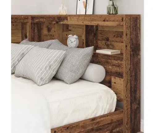 Uzglabāšanas Galvas Balsts Vecs Koks 120 Cm Inženierijas Koks Vidaxl