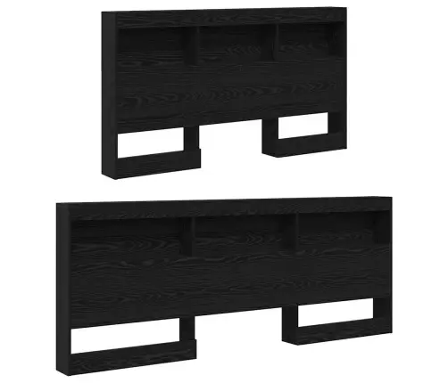 Saugojimo Galvos Atlošas Juodas Ąžuolas 140 Cm Apdirbta Mediena