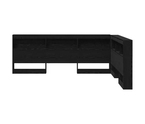 Saugojimo Galvos Atlošas Juodas Ąžuolas 140 Cm Apdirbta Mediena