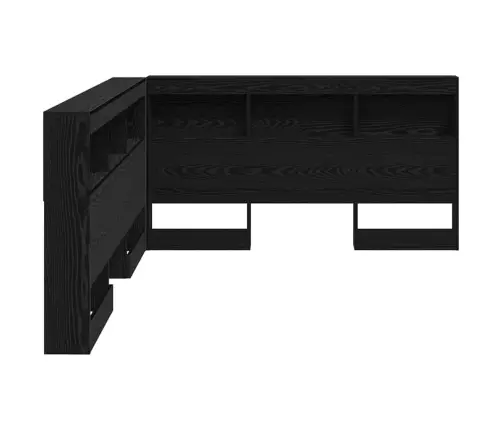 Saugojimo Galvos Atlošas Juodas Ąžuolas 140 Cm Apdirbta Mediena