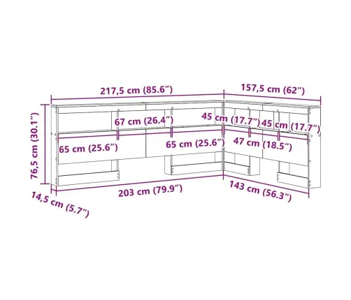 Saugojimo Galvos Atlošas Juodas Ąžuolas 140 Cm Apdirbta Mediena