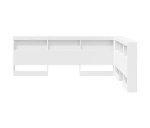 Uzglabāšanas Galvas Balsts Balts 150 Cm Inženierijas Koks Vidaxl