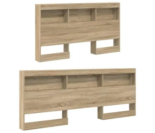 Uzglabāšanas Galvas Balsts Sonomas Ozola 150 Cm Melamīns Vidaxl