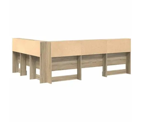 Uzglabāšanas Galvas Balsts Sonomas Ozola 150 Cm Melamīns Vidaxl