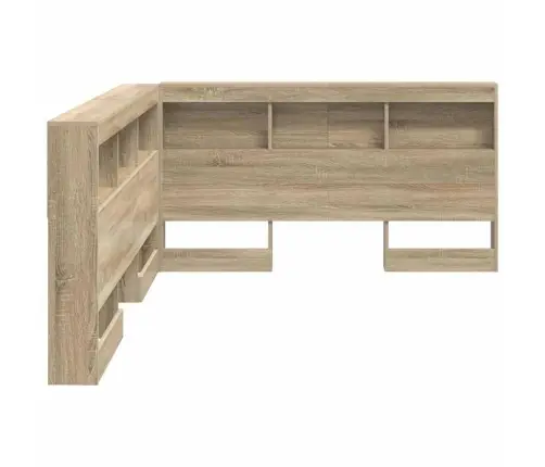 Uzglabāšanas Galvas Balsts Sonomas Ozola 150 Cm Melamīns Vidaxl