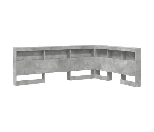 Hoiustamispeatoe Riiuliga Peaga Betoonhall 150 Cm Tehispuit