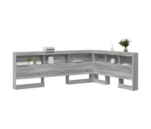 Saugojimo Galvos Atlošas Pilkas Sonoma 150 Cm Apdirbta Mediena