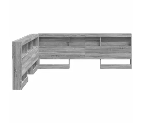 Saugojimo Galvos Atlošas Pilkas Sonoma 180 Cm Apdirbta Mediena