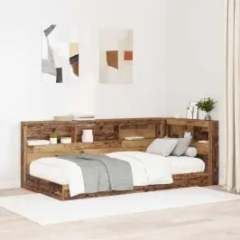 Hoiustamispeatoe Riiuliga Peaga Vana Puit 90 Cm Tehispuit