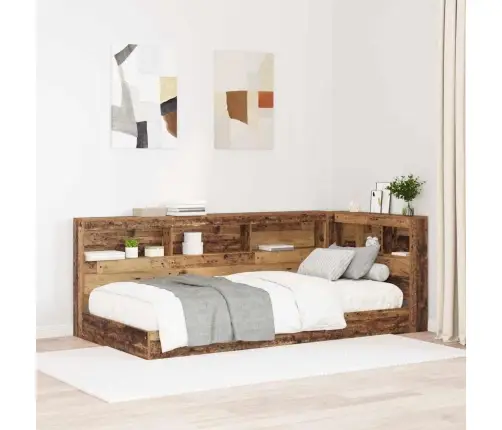 Hoiustamispeatoe Riiuliga Peaga Vana Puit 90 Cm Tehispuit