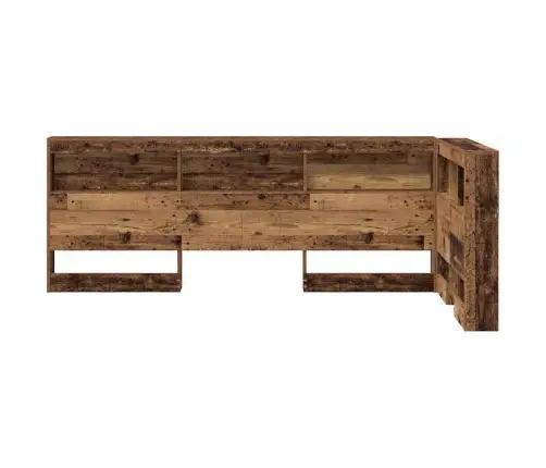 Hoiustamispeatoe Riiuliga Peaga Vana Puit 90 Cm Tehispuit