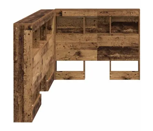 Hoiustamispeatoe Riiuliga Peaga Vana Puit 90 Cm Tehispuit